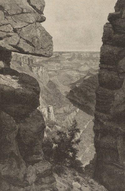 Grand Canyon del Colorado, vista dal sentiero Hance da H. Bolton Jones